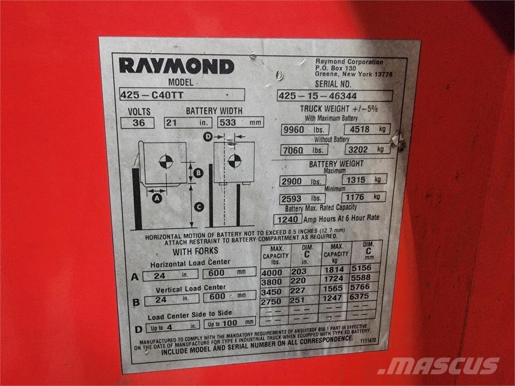 Raymond 425-C40TT Construction - Others