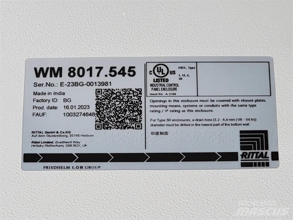  RITTAL WM241608NC Construction - Others