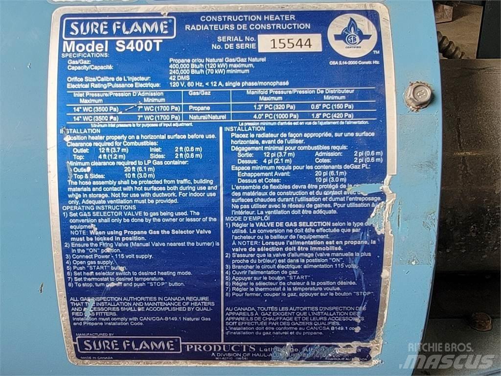  SURE FLAME S400T Heating and thawing equipment