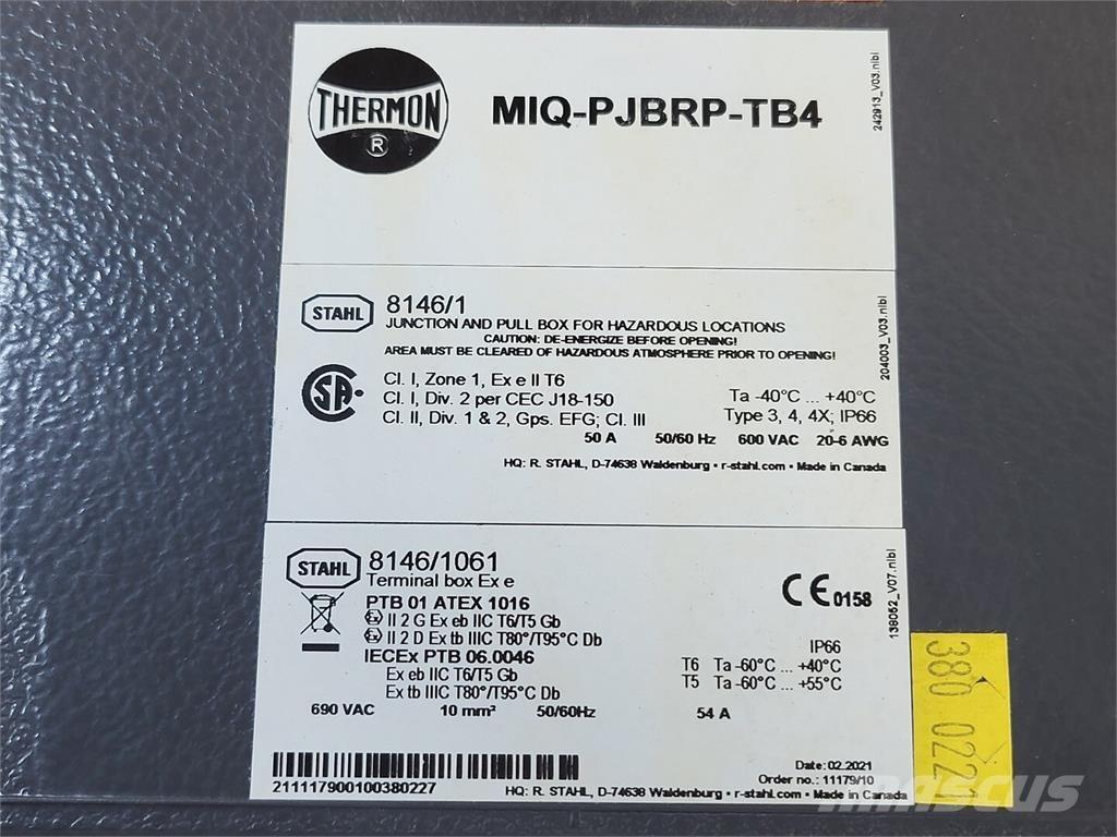  THERMON MIQ-PJBRP-TB4 Construction - Others