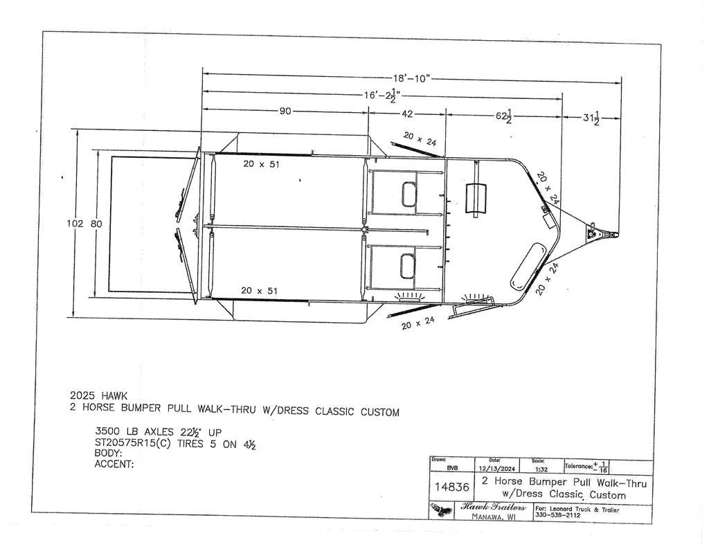 BAR-M ES721ST Animal transport trailers