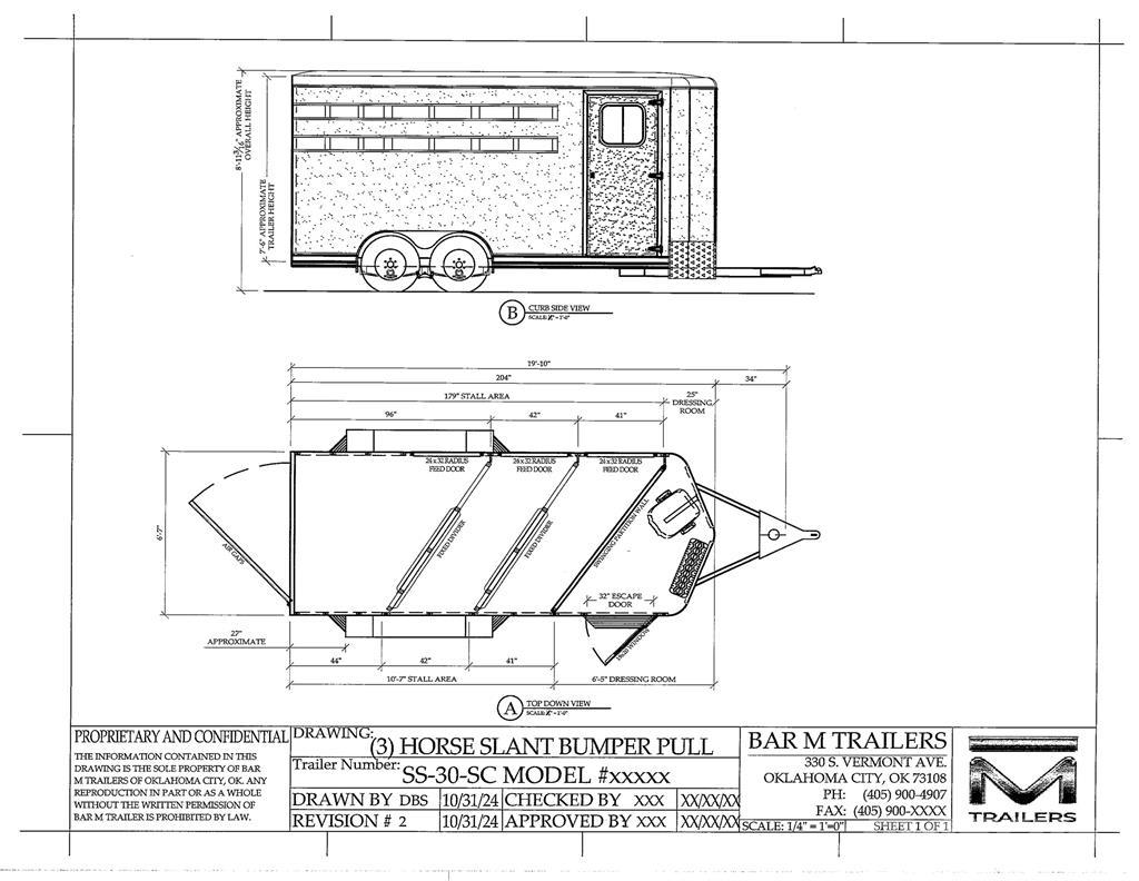 BAR-M SS-20-SC Animal transport trailers