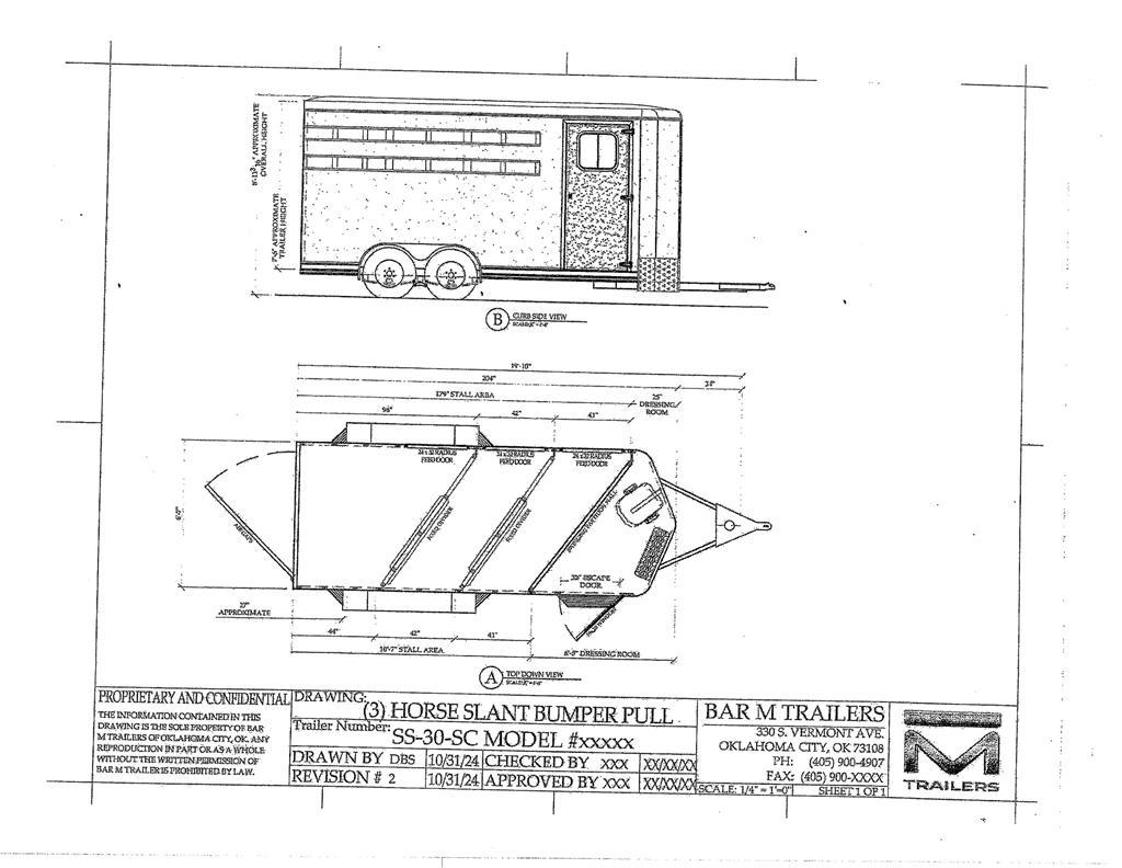 BAR-M SS-30-SC Animal transport trailers