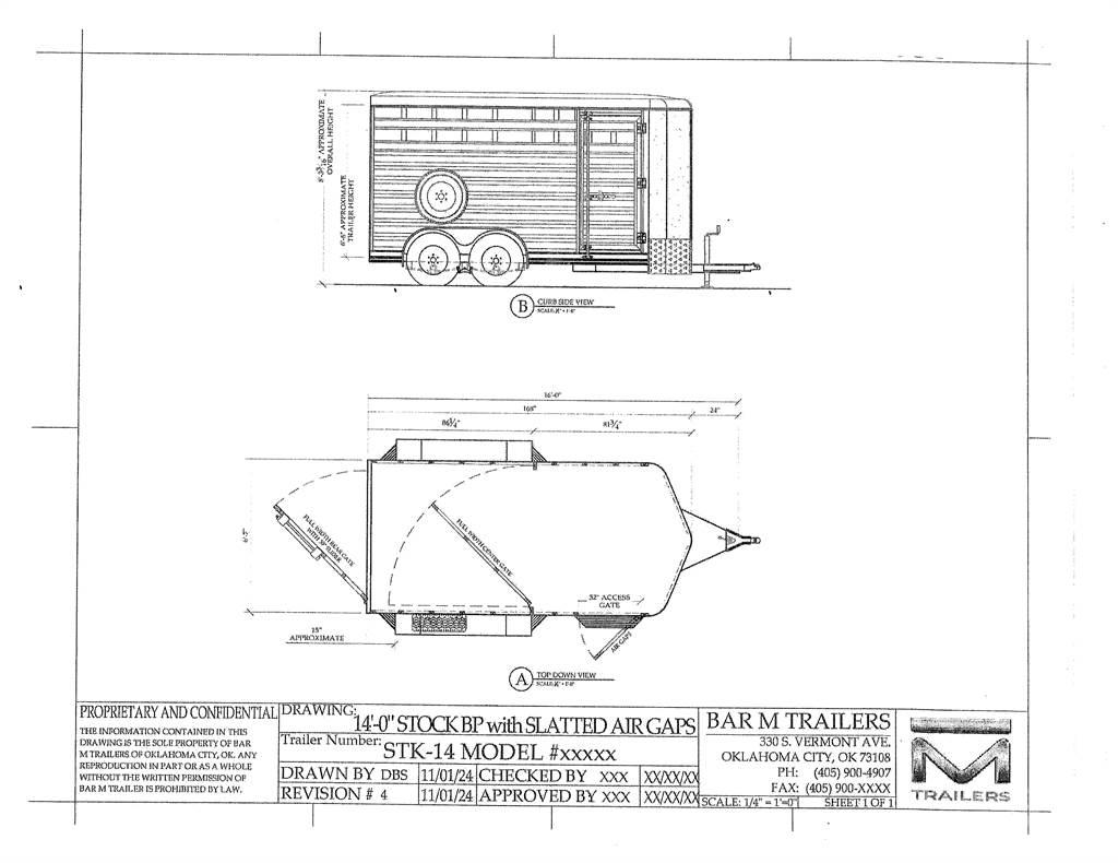 BAR-M STK-14 Animal transport trailers