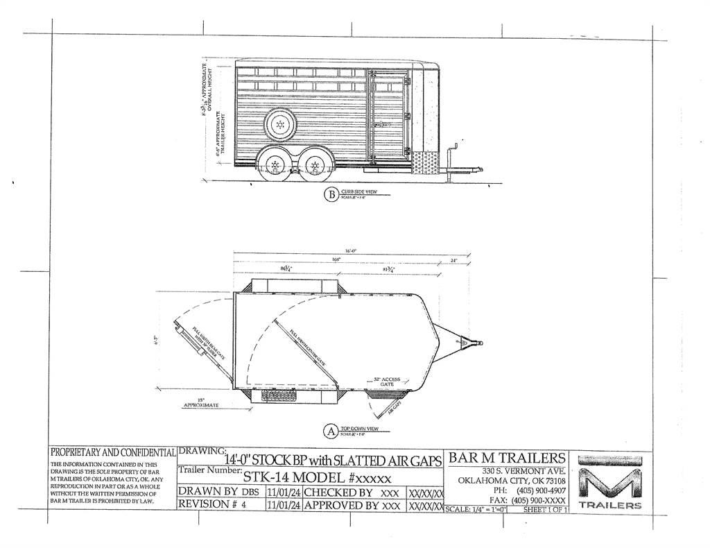 BAR-M STK-14 Animal transport trailers