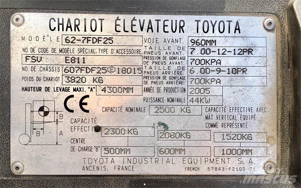 Toyota 7FD25 Forklift trucks - others