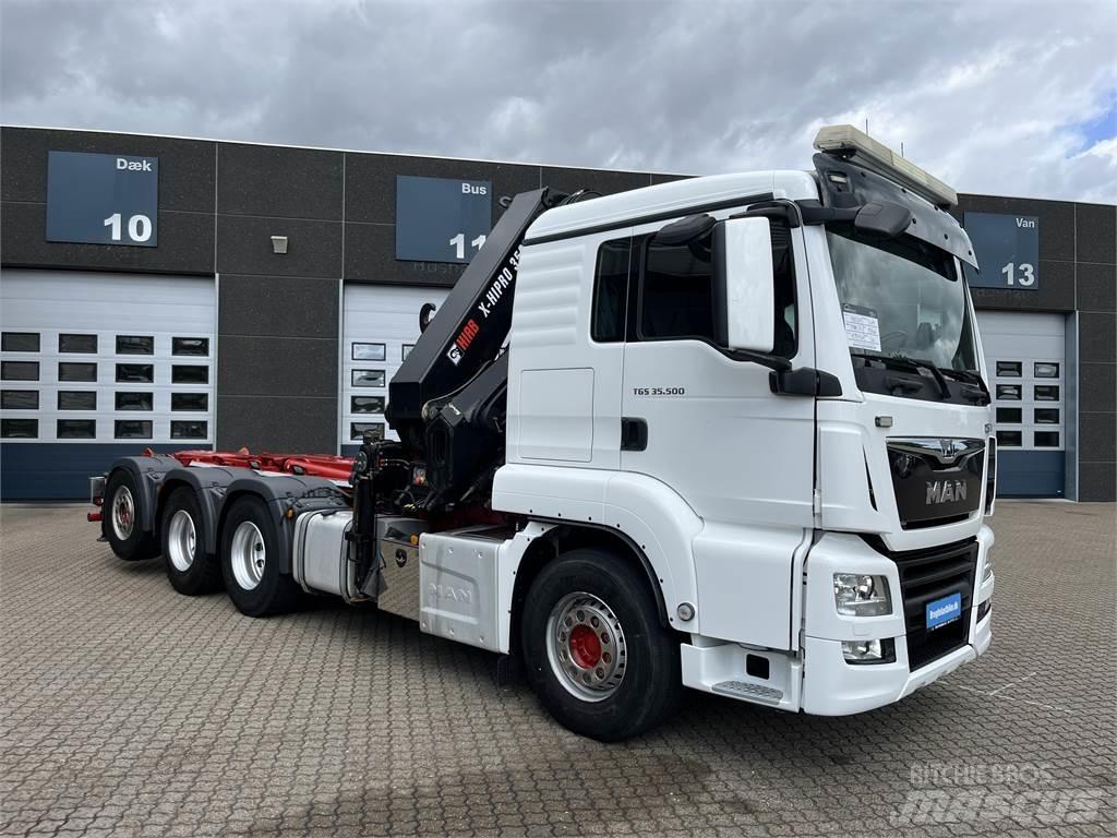 MAN TGS 35.500 8x4 Cable lift demountable trucks