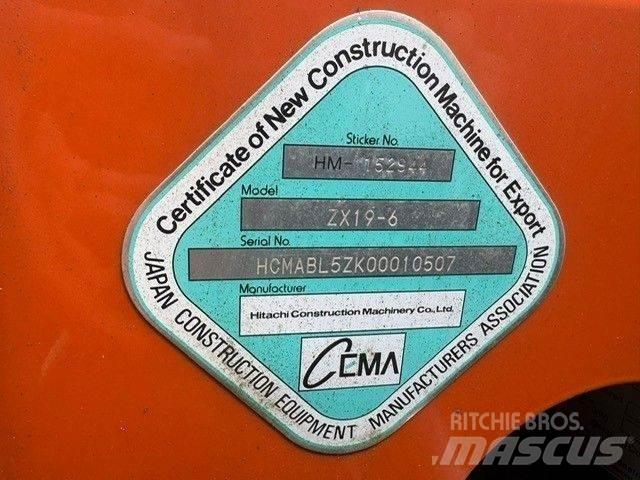 Hitachi ZX 19-6CR Mini excavators < 7t (Mini diggers)