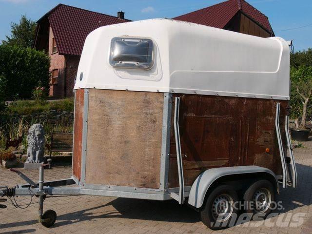  Holz Poly 2 Pferde Animal transport trailers