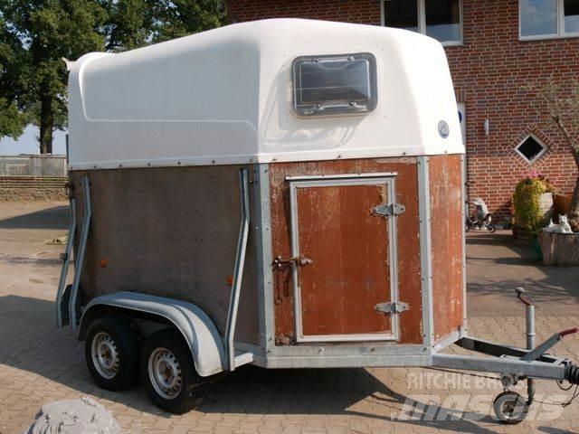  Holz Poly 2 Pferde Animal transport trailers