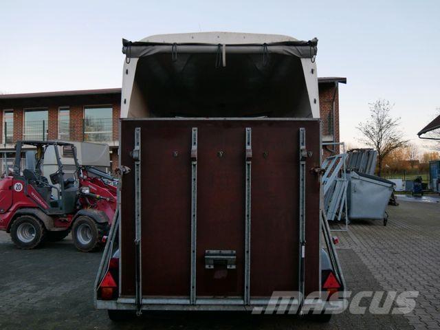  Holz Poly 2 Pferde Animal transport trailers