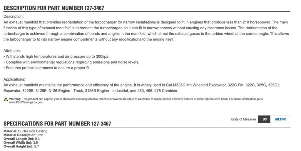 CAT 3126 Transportation - Others