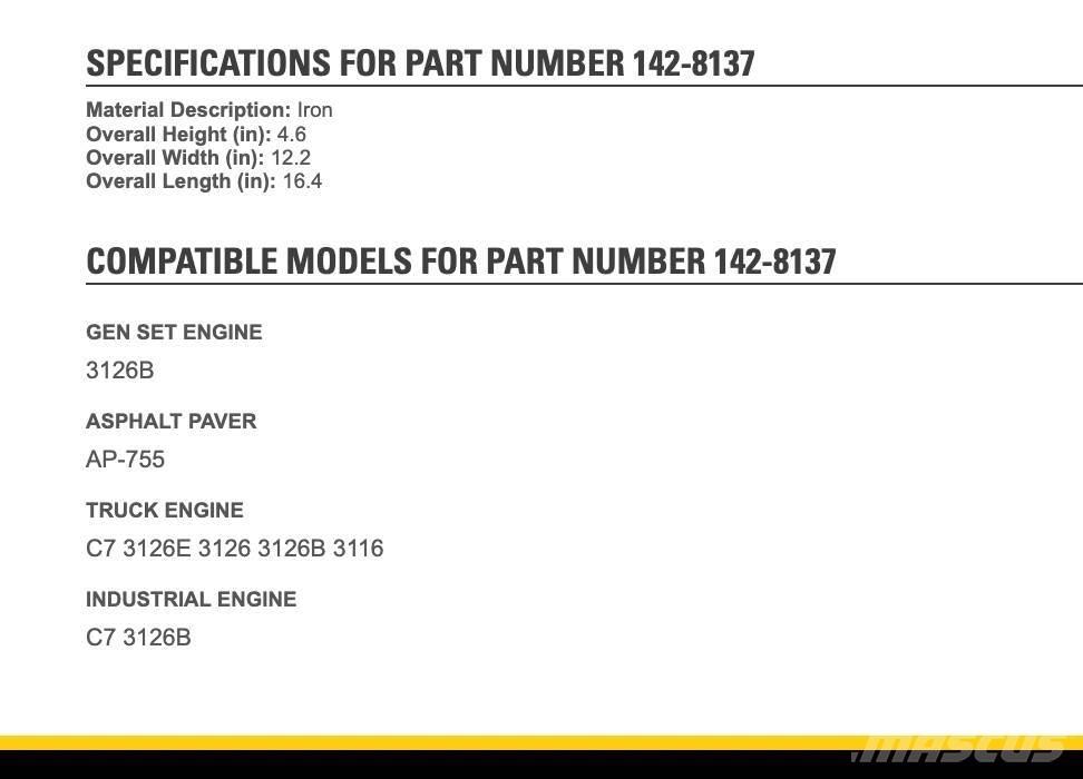 CAT 3126 Transportation - Others