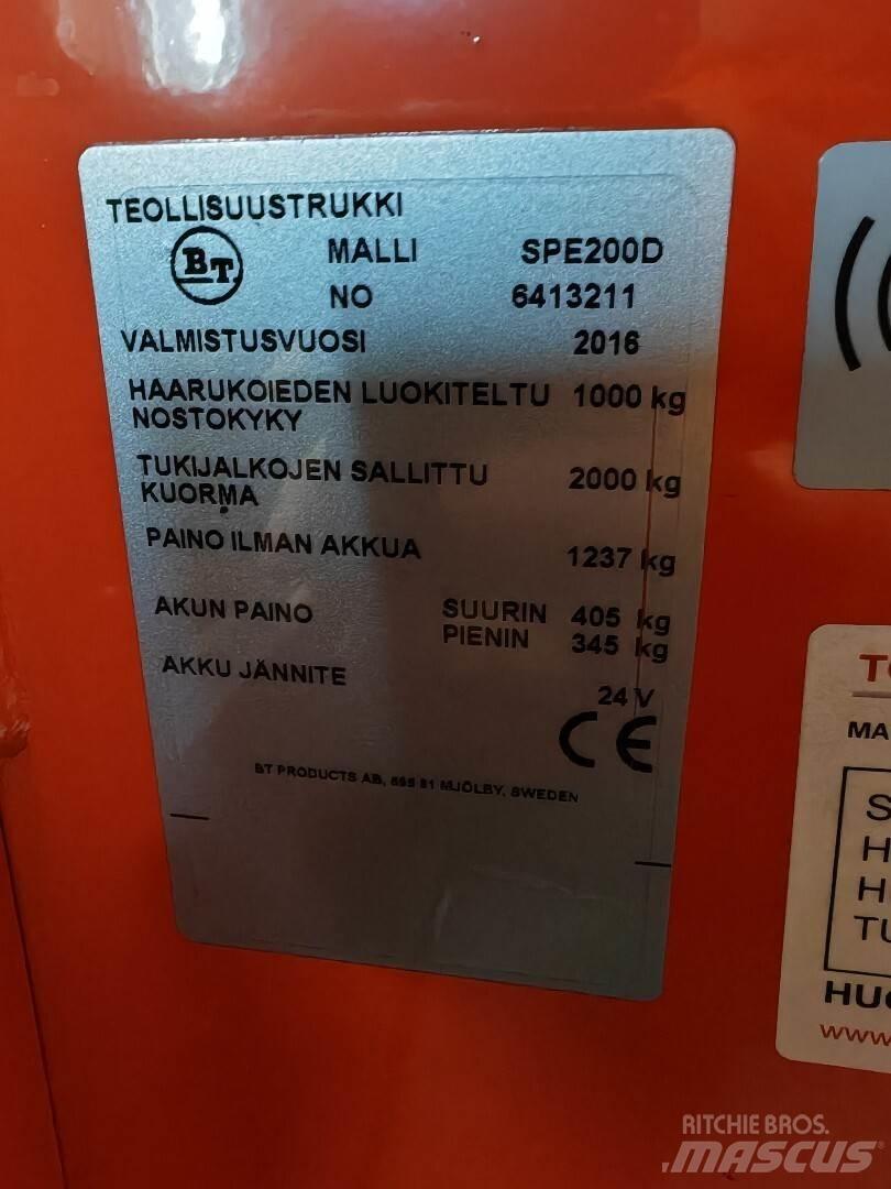 BT SPE200D Forklift trucks - others