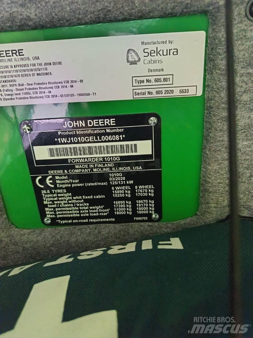 John Deere 1010G Forwarders