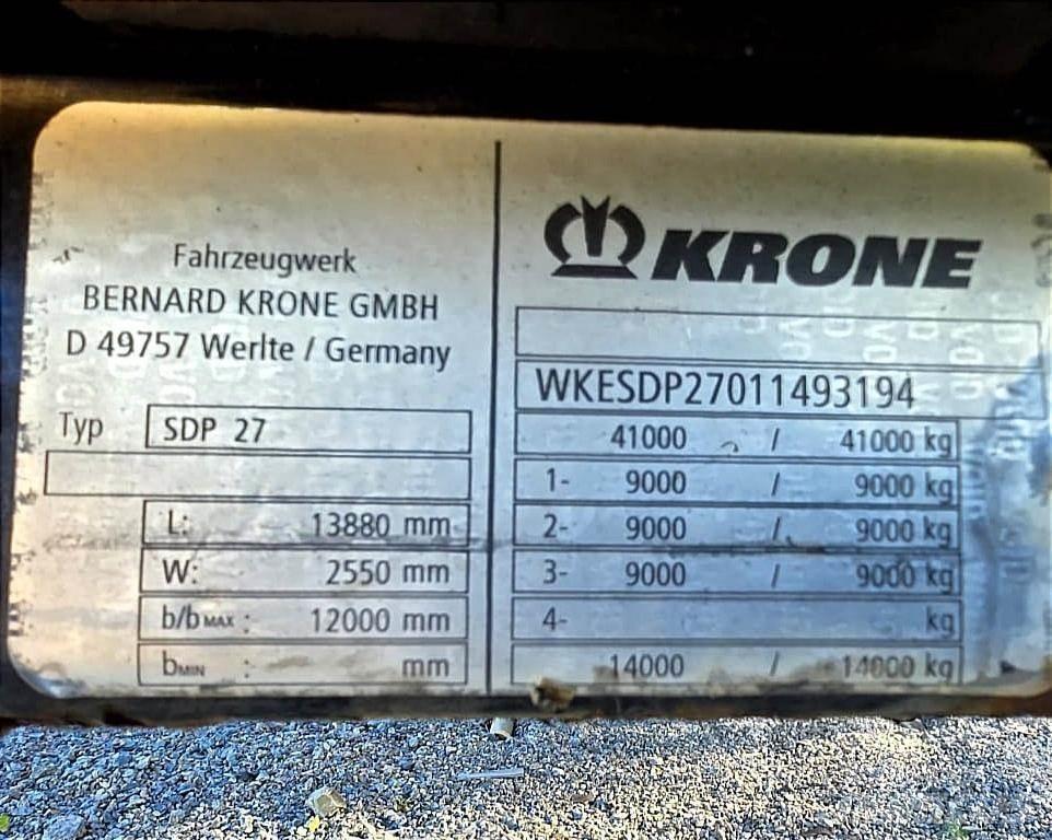 Krone SDP 27 Curtainsider semi-trailers