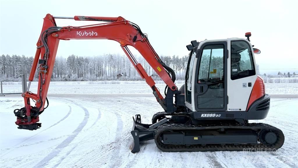 Kubota KX080-3 Midi excavators  7t - 12t