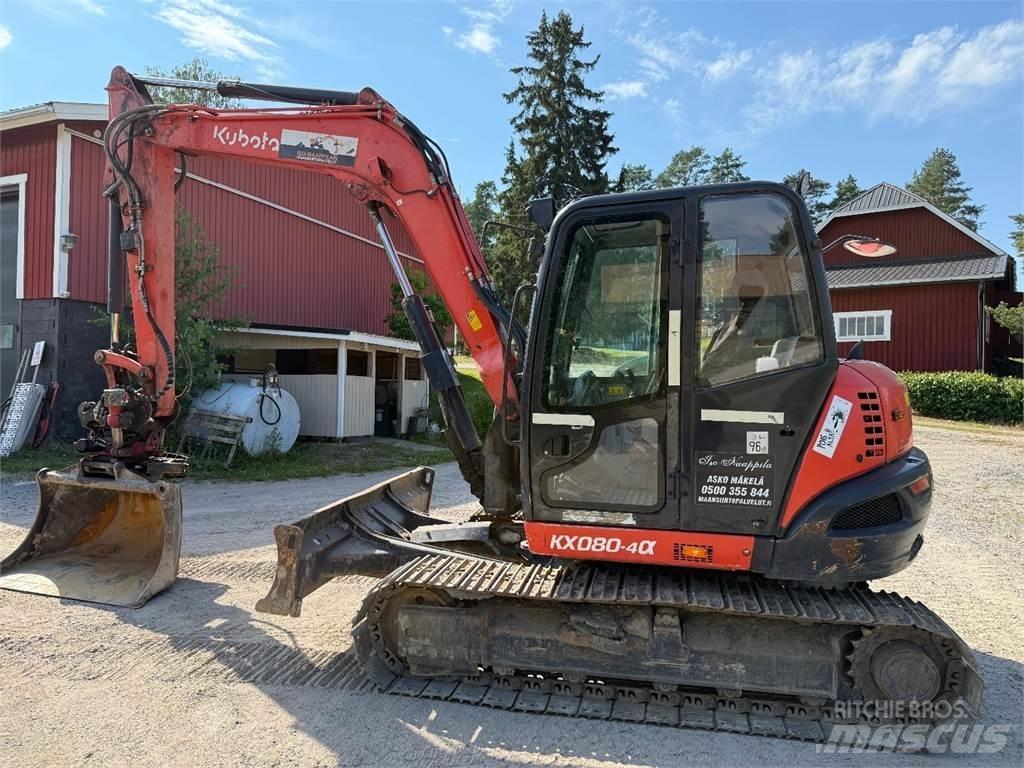 Kubota KX080-4 Midi excavators  7t - 12t