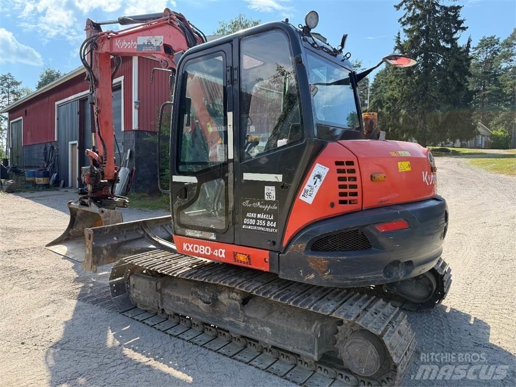 Kubota KX080-4 Midi excavators  7t - 12t