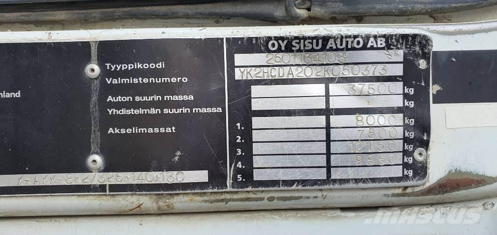 Sisu E12 8X2 Tipper trucks