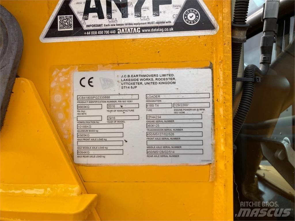 JCB 418S Telehandlers for agriculture