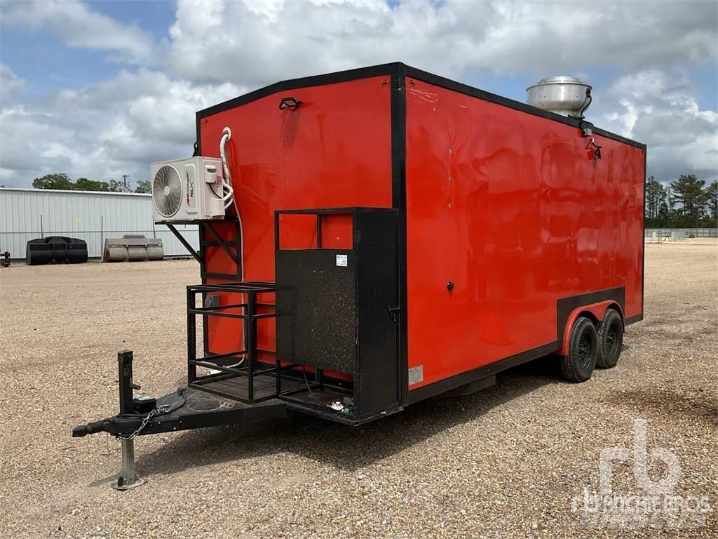  HM 18 ft T/A Box body semi-trailers