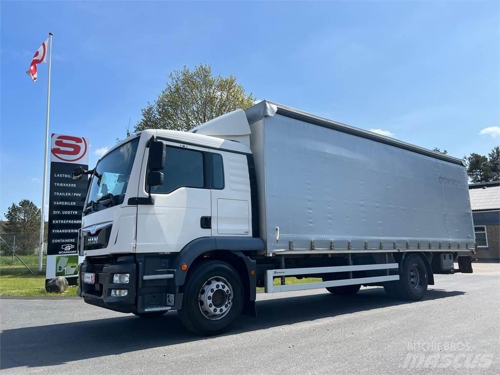 MAN TGM 18-340 BL Curtainsider trucks