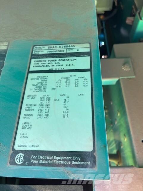 Onan 15kW Diesel Generators