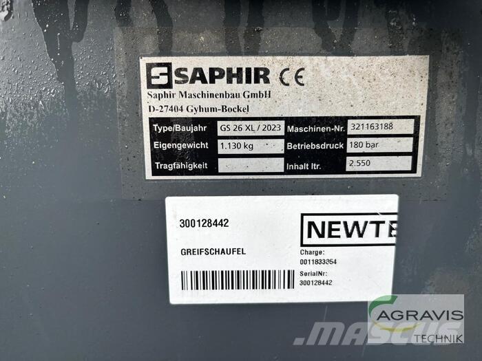 Saphir GREIFSCHAUFEL Other livestock machinery and accessories