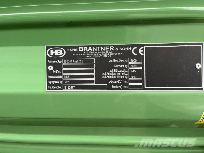 Brantner E6040 Tipper trailers