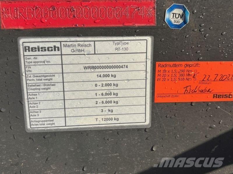 Reisch RT 130 Tipper trailers