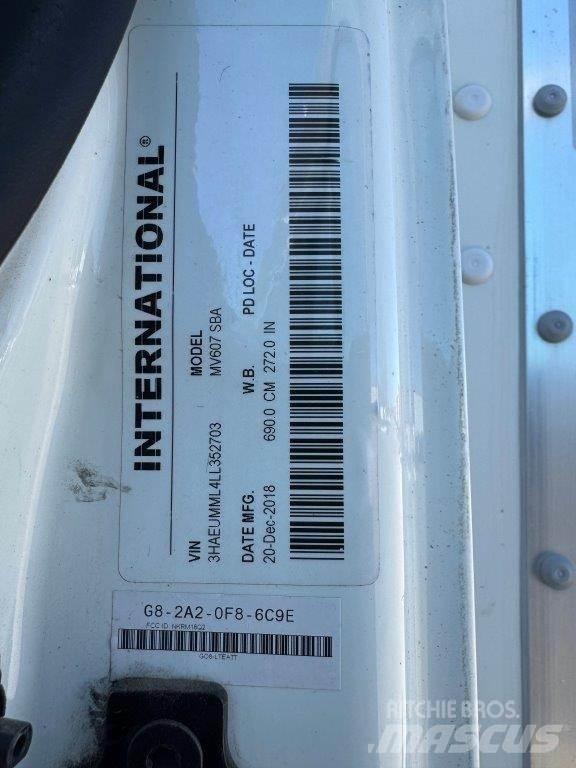 International MV Box body trucks