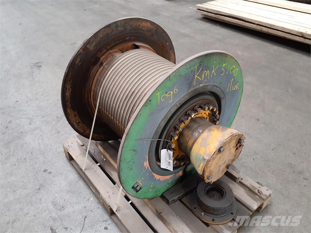 Krupp KMK 5100 winch Crane parts and equipment
