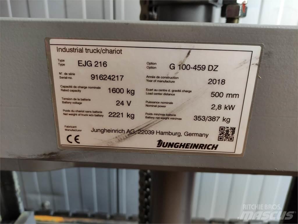 Jungheinrich EJG216 Pedestrian stacker