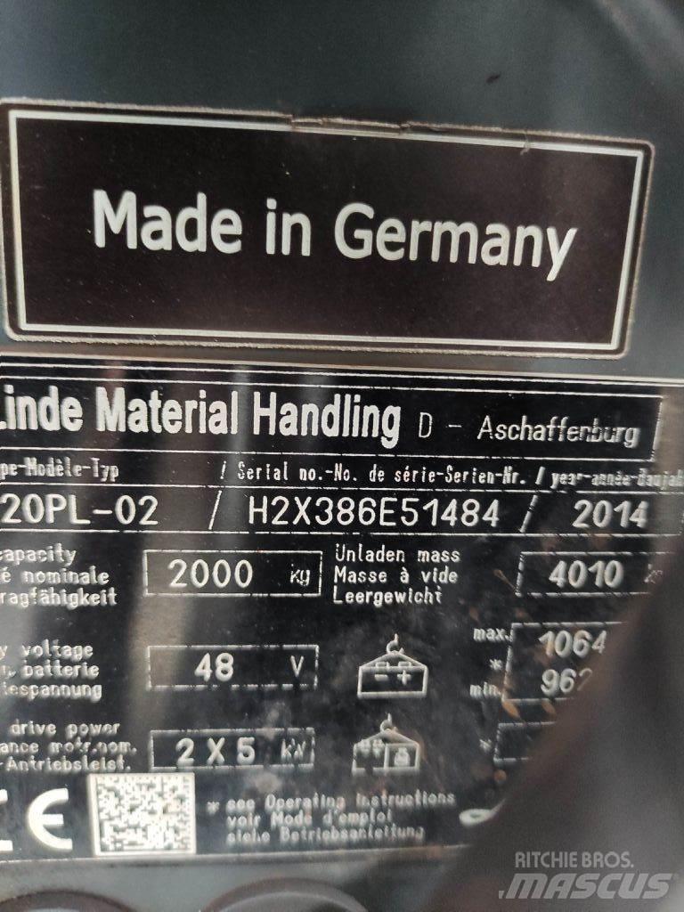 Linde E20PL-02-386 EVO Electric forklift trucks
