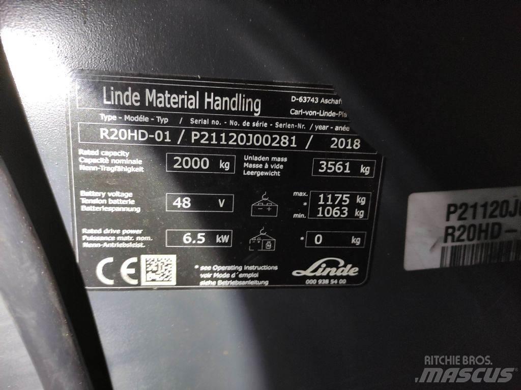 Linde R20HD-01-1120 Reach trucks