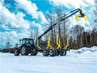 Palms Skogsvagn 9 ton med 4.71 kran