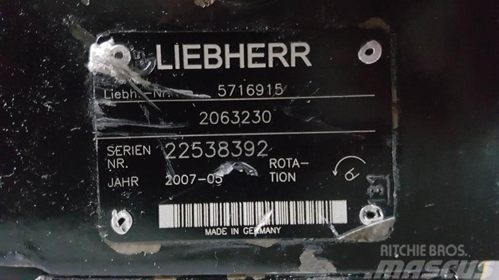 Liebherr 5716915 - L566/L574 - Drive pump/Fahrpumpe/Rijpomp Hydraulics