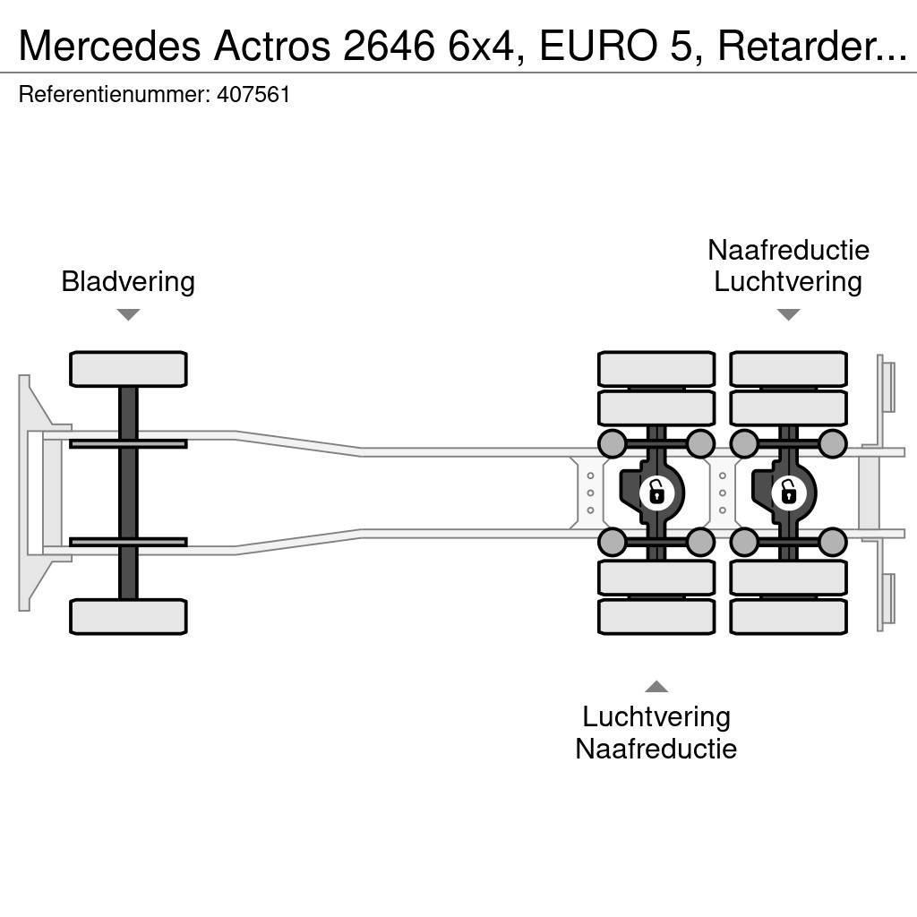 Mercedes-Benz Actros 2646 6x4, EURO 5, Retarder, Multilift Hook lift trucks
