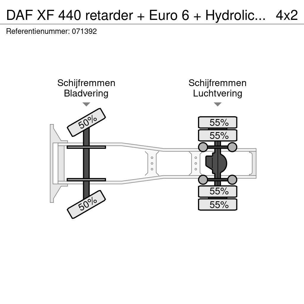 DAF XF 440 retarder + Euro 6 + Hydrolic system + Manua Tractor Units