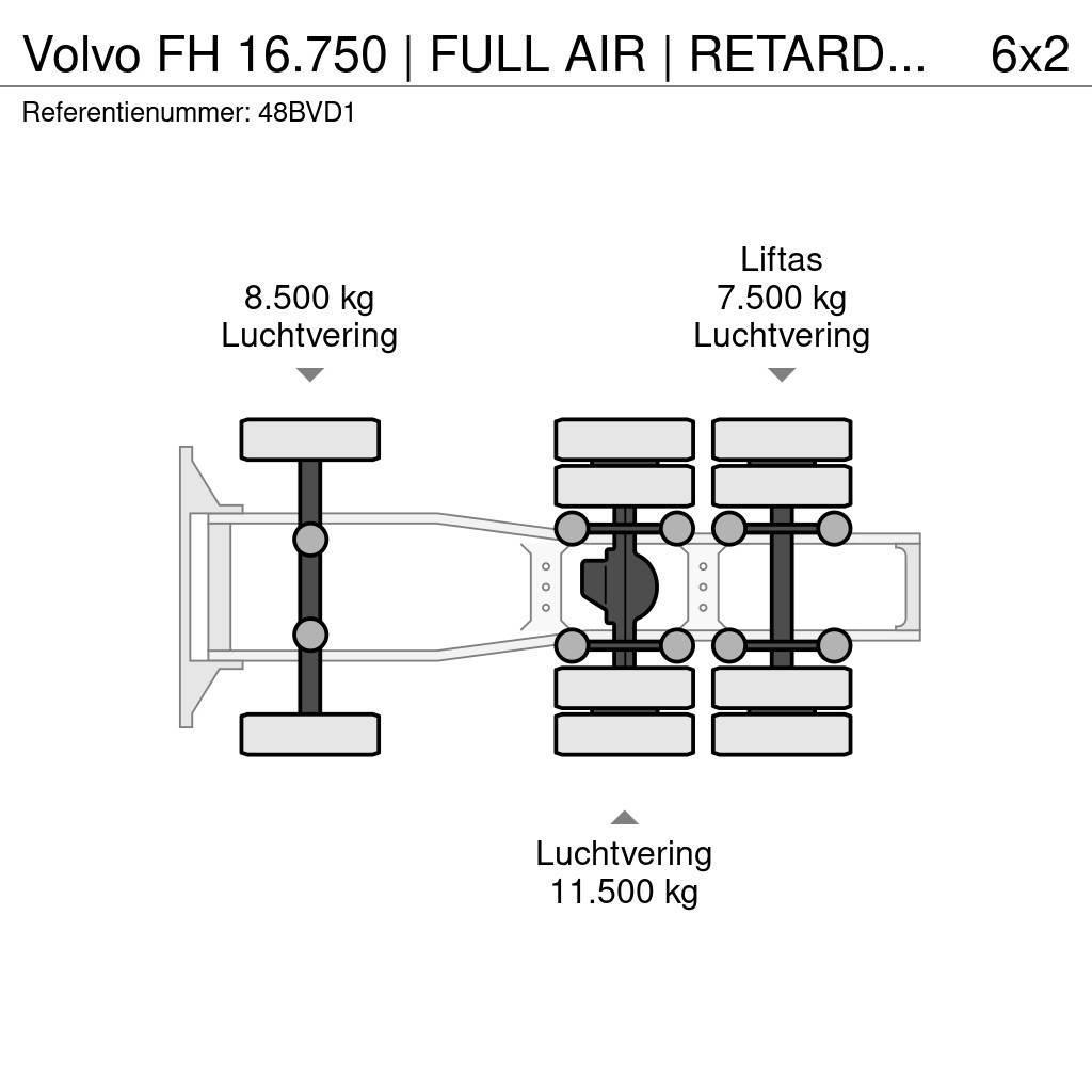 Volvo FH 16.750 | FULL AIR | RETARDER | PARK COOLER | " Tractor Units