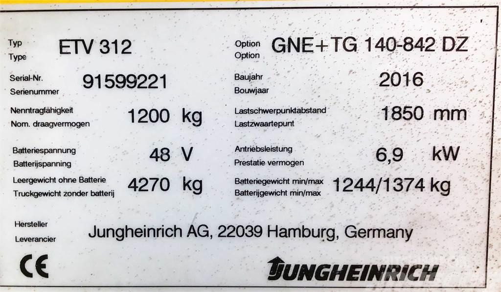 Jungheinrich ETV320-BJ2016-2000KG-KAMERA-8,42M Mini excavators < 7t (Mini diggers)