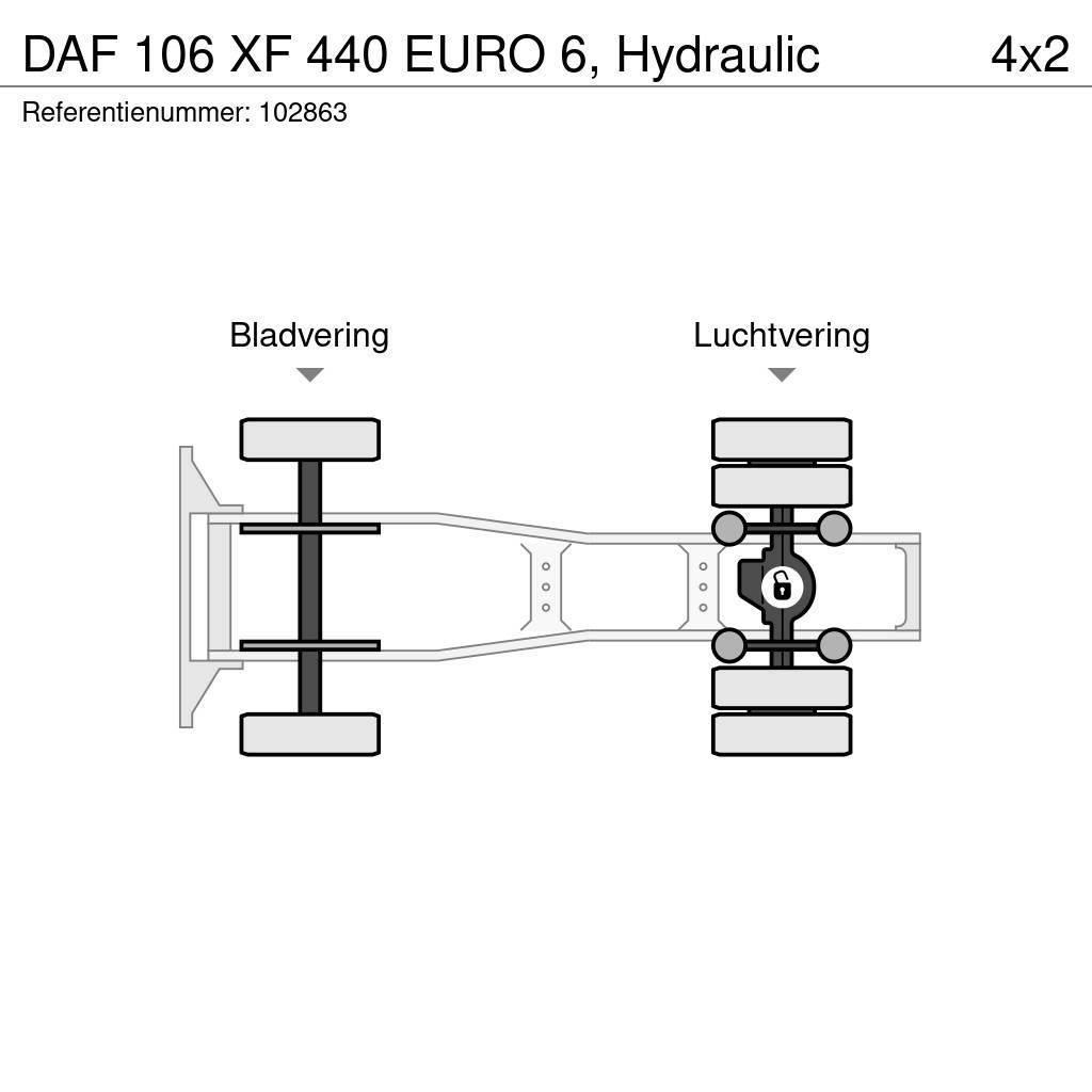 DAF 106 XF 440 EURO 6, Hydraulic Tractor Units