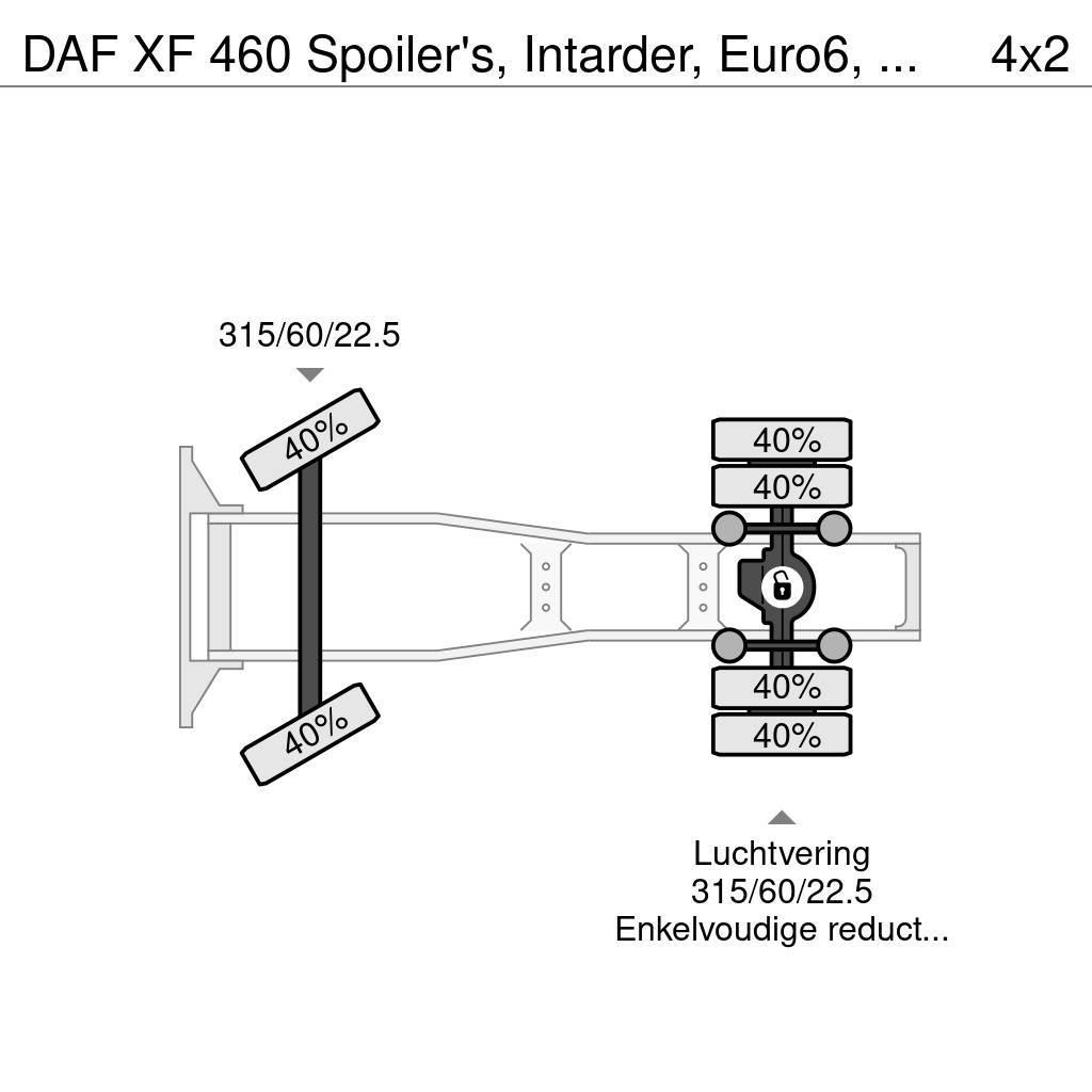DAF XF 460 Spoiler's, Intarder, Euro6, German registra Tractor Units