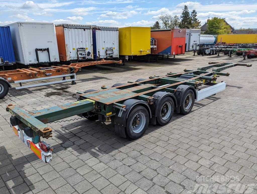 Krone SD 27 3-Assen BPW - RearSlider - DrumBrakes - 5280 Containerframe semi-trailers