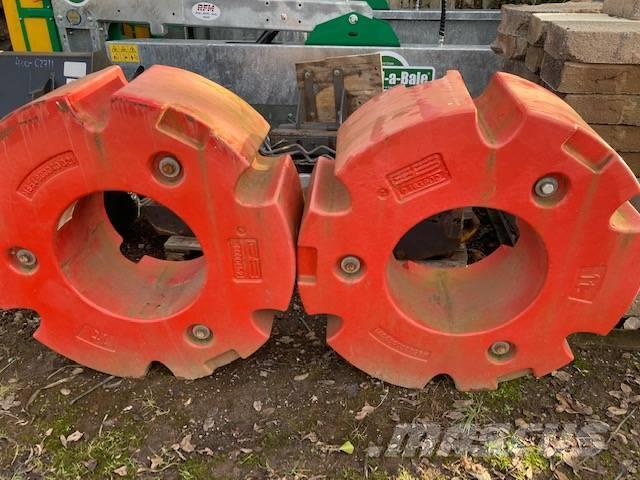 Fendt Pair of 1000kg Rear Wheel Weights Tyres, wheels and rims