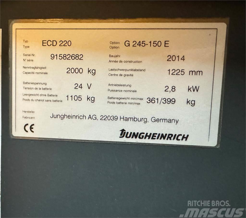 Jungheinrich ECD 220 - 2.000KG - 1.500MM HUB - NUR 2.375 STD. Mini excavators < 7t (Mini diggers)