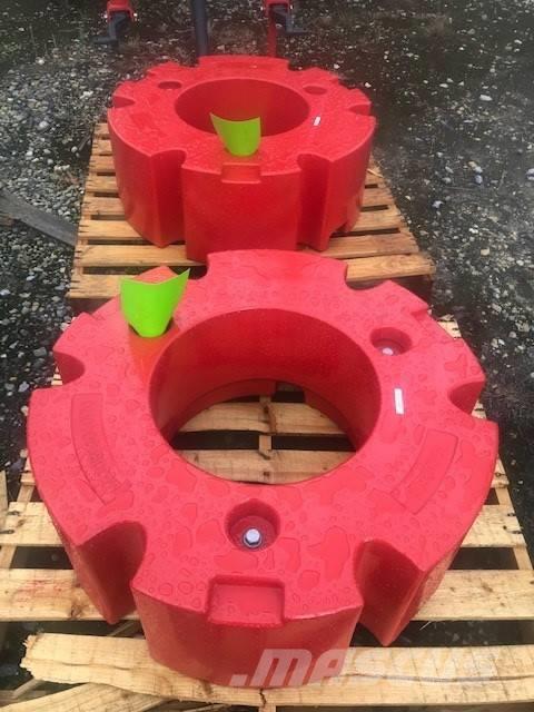 Fendt 2 x 1000kg Rear Wheel Weights Tyres, wheels and rims
