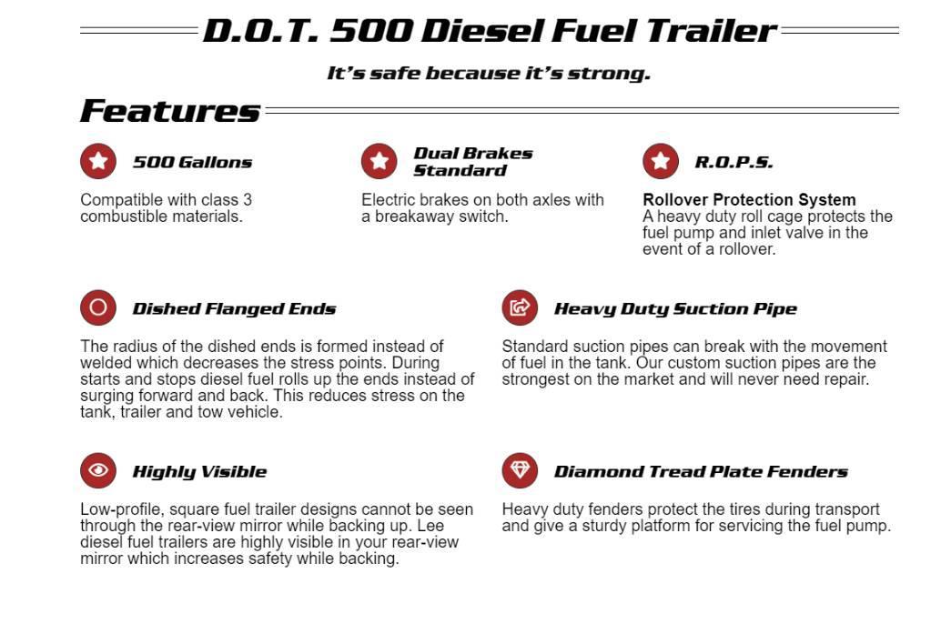 LEEAGRA DOT 500 Tanker trailers