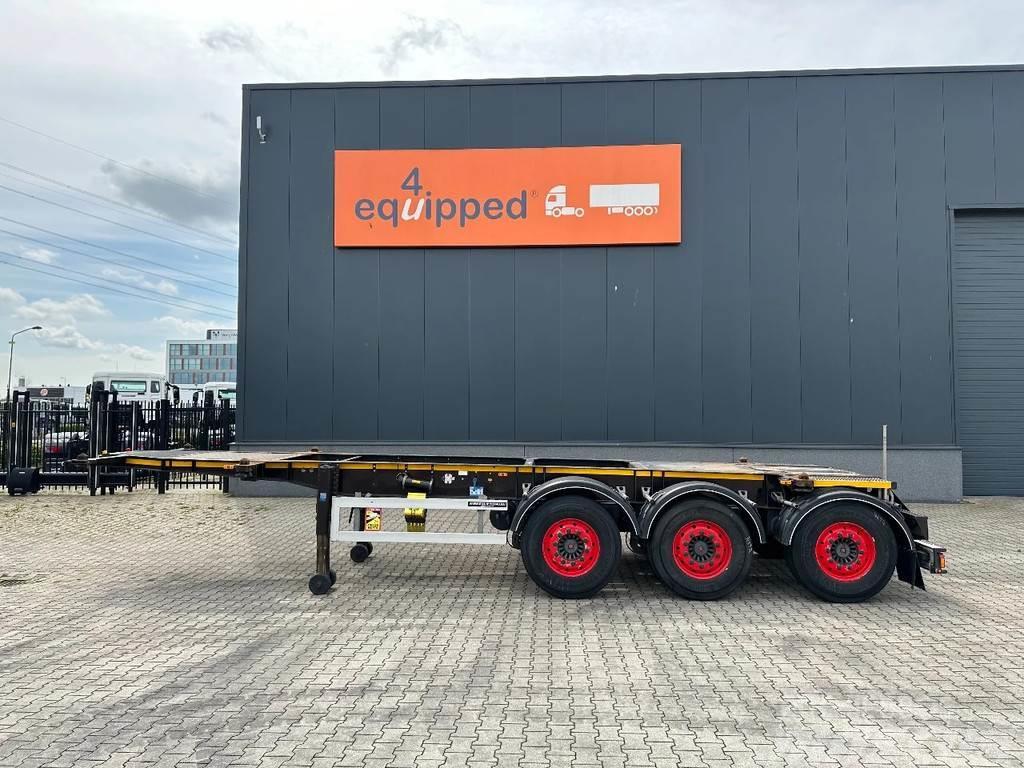 Burg 20FT ADR-Chassis, empty weight: 3.690kg, SAF INTRA Containerframe semi-trailers